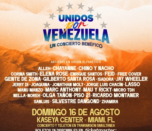 “UNIDOS POR VENEZUELA”, el concierto y teletón para apoyar la recuperación de Venezuela, anuncia la participación de más estrellas
