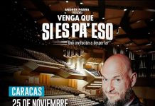 Andrés Parra llega a Venezuela con su aclamado show “Venga que sí es pa’ eso”
