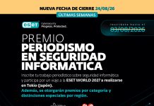 Últimos días para inscribirse al Premio ESET al Periodismo en Seguridad Informática